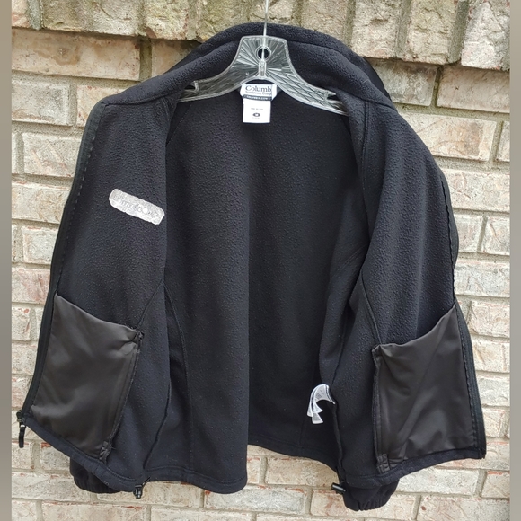 ✨Versatile Layer✨Columbia Black Fleece Zip Jacket M - Picture 7 of 9